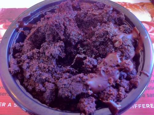 Arby's chocolate lava cake box Arby's Chocolate Lava Cake inside - Image © DelawareIndia.com