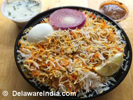 Bawarchi Wilmington Egg Biryani