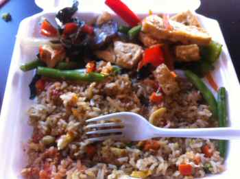 Jeenwong Thai Cuisine Thai Eggplant Tofu Curry & Fried Rice with Egg