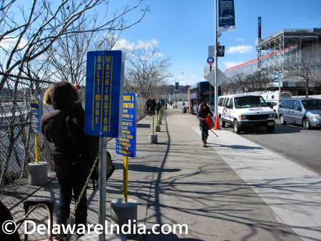 Megabus NYC Pick-up Point © DelawareIndia.com