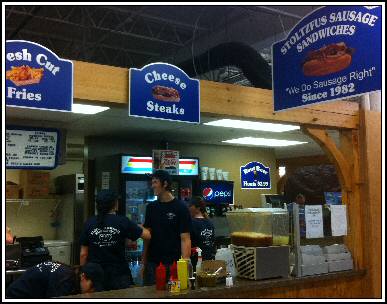 Stoltzfus Sausage Store in New Castle Farmers Market