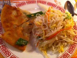 Szechuan Restaurant Scallion Pancakes, Rice Noodles