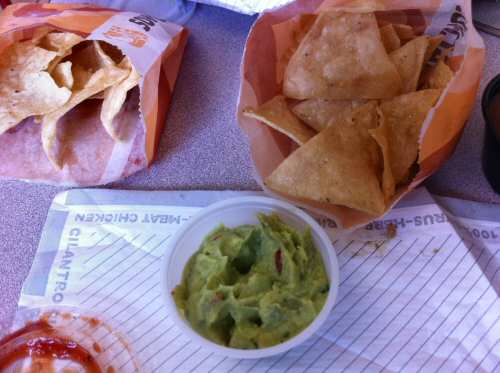 Taco Bell Nachos with guacamole - Image © DelawareIndia.com