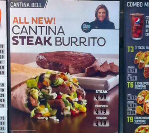 Taco Bell New Cantina Burrito - Image © DelawareIndia.com