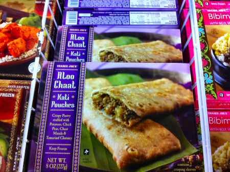 Trader Joe's Aloo Chaat Kati Pouches Box - Image © DelawareIndia.com